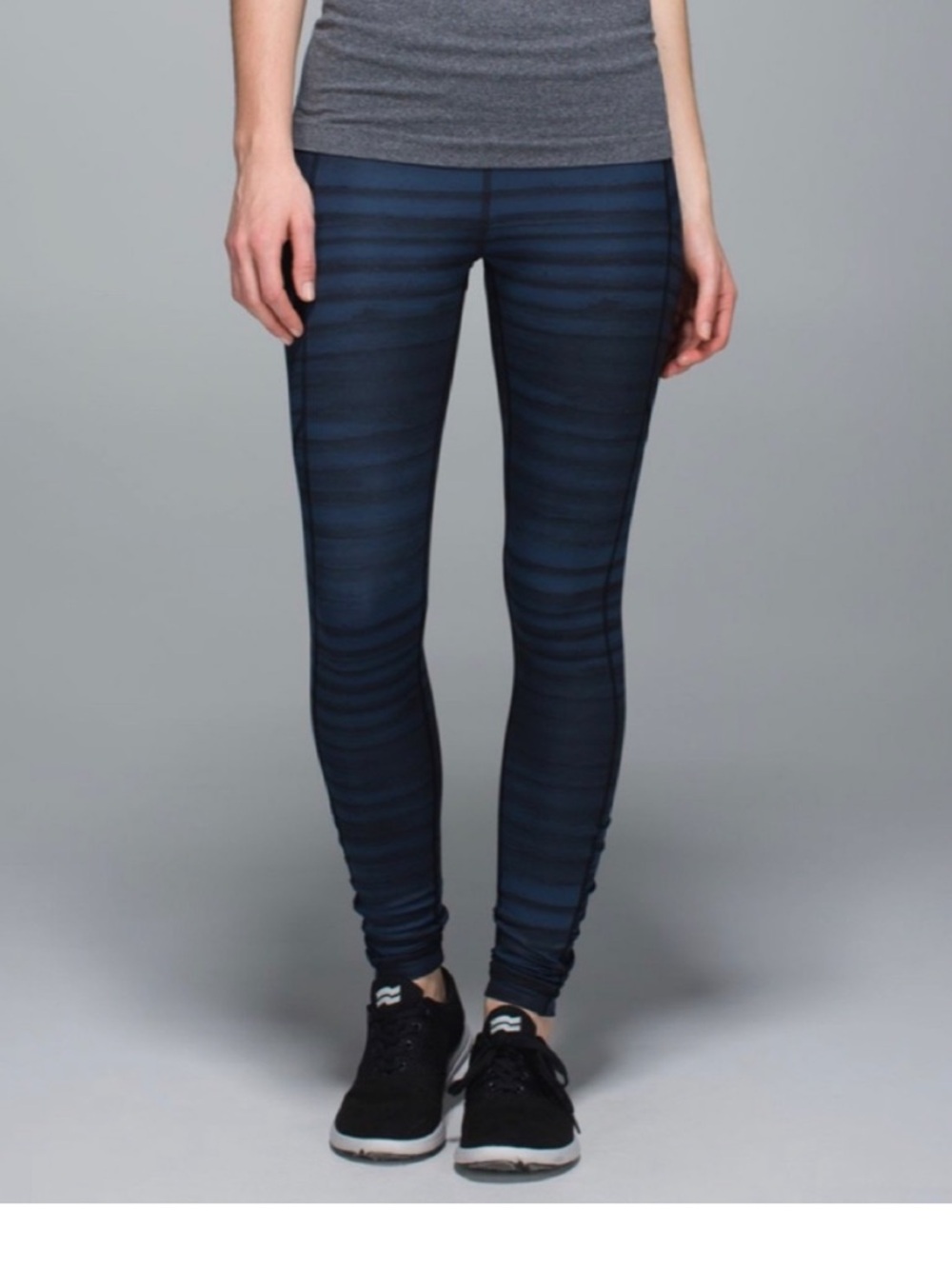 Lululemon Women’s Speed Tight III *All Full-On Luxtreme * Deep Navy Black Stripe